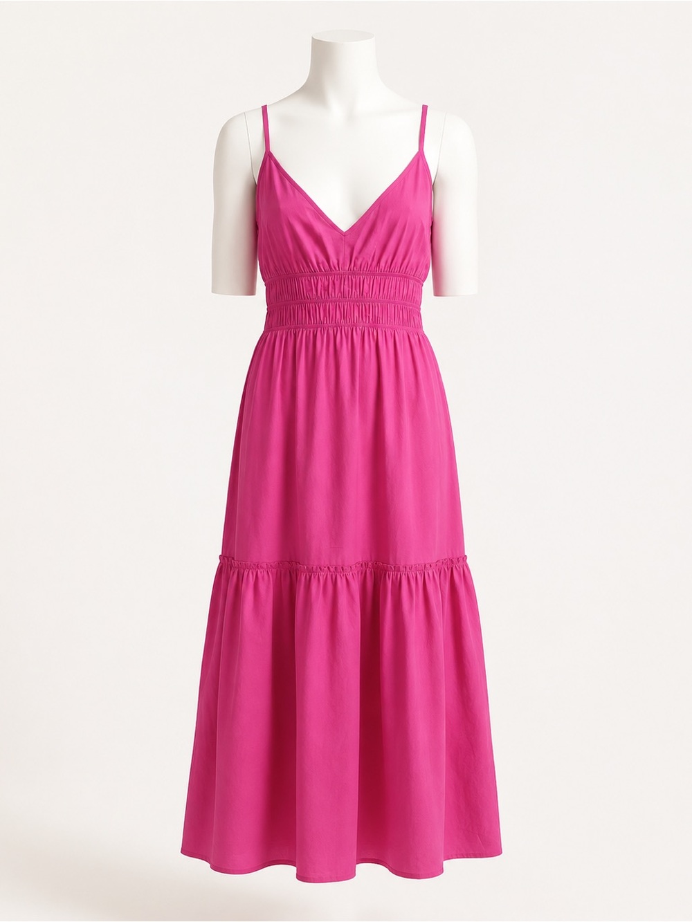 Rails Hot Pink Spaghetti Strap V-Neck Maxi Dress